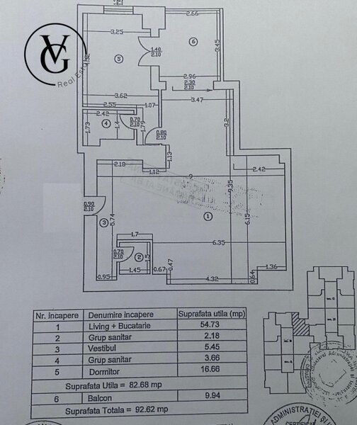 Doua camere, 2 bai, terasa spatioasa
